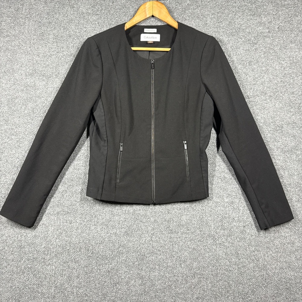 Calvin Klein Jacket Womens Size 8 Invisible Fit Solutions Blazer